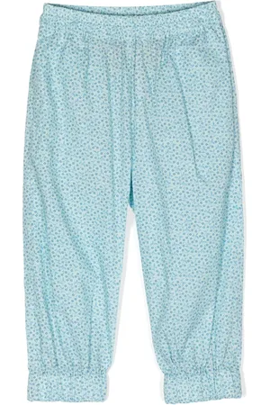 BY WALID X KINDRED floral-print cotton trousers