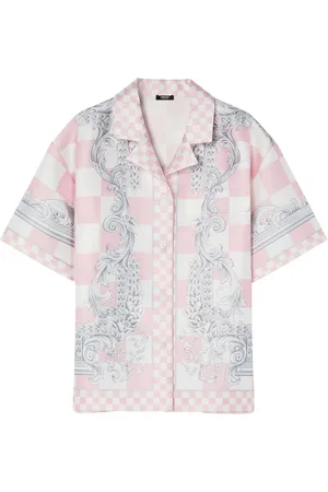 VERSACE Barocco checked shirt