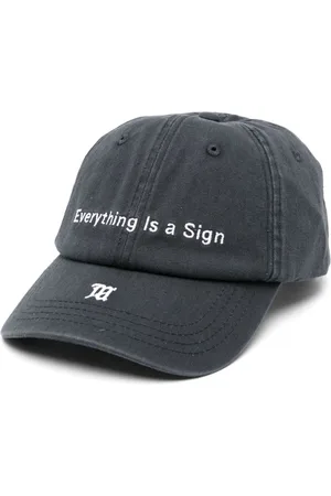 MISBHV Slogan-embroidered cotton cap