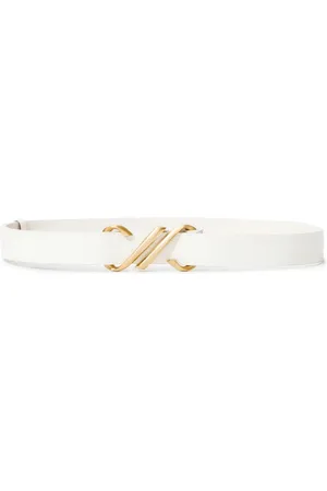 Proenza Schouler Monogram-plaque embossed-leather belt