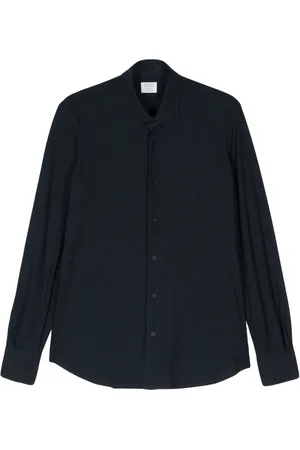 MAZZARELLI Tonal stitching cotton shirt