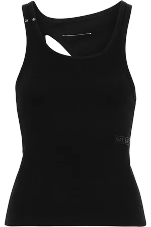 Maison Margiela Cut-out ribbed tank top