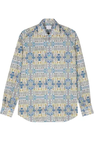 MAZZARELLI Floral-print cotton shirt