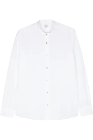 MAZZARELLI Textured-finish cotton shirt