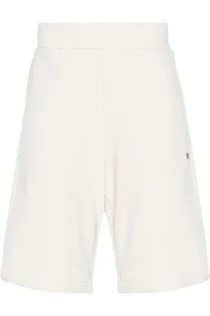 LARDINI Logo-embroidered cotton shorts