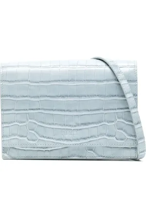 Yu Mei Suki crocodile-effect clutch bag