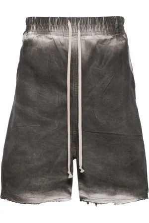 Rick Owens Long Boxers faded-effect shorts