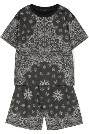 MONNALISA Paisley-print poplin short set