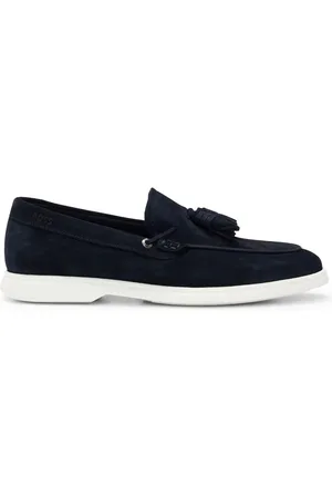 HUGO BOSS Tasselled suede loafers