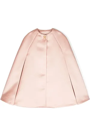Elisabetta Franchi Logo-plaque satin cape