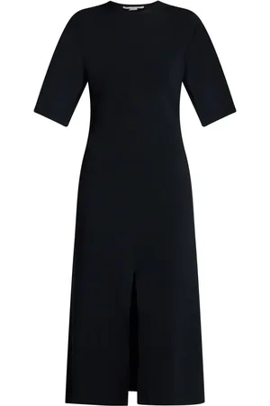 Stella McCartney Fine-knit short-sleeve midi dress