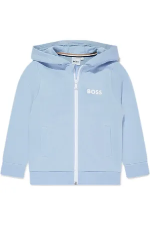 HUGO BOSS Logo-print zip-up hoodie