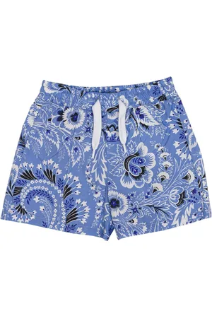 Etro Paisley-print drawstring shorts