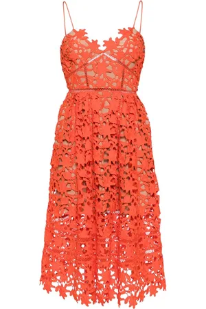 Self-Portrait Azaelea floral-lace midi dress