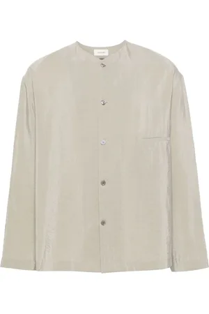 LEMAIRE Crinkled collarless shirt