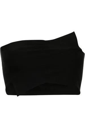 Maison Margiela Wrapped-sleeves jersey bandeau top