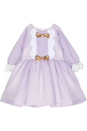 HUCKLEBONES LONDON Bow-detail batwing midi dress