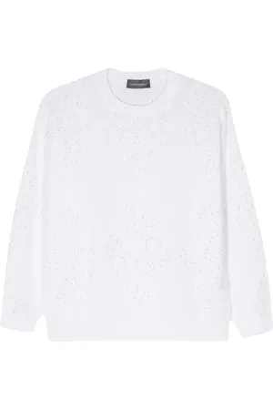 LORENA ANTONIAZZI Sequin-embellished jumper