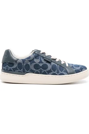 Shop COACH Lowline Coated Canvas Sneakers | Saks Fifth Avenue