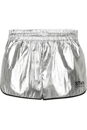 Golden Goose Diana laminated mini shorts