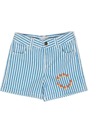 Bobo Choses Circle striped cotton shorts