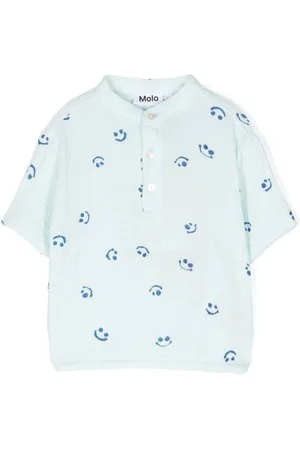 Molo Ever Aquarelle Smile-print T-shirt