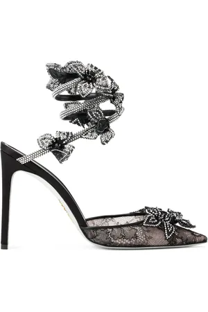 RENE CAOVILLA Floriane 105mm lace pumps