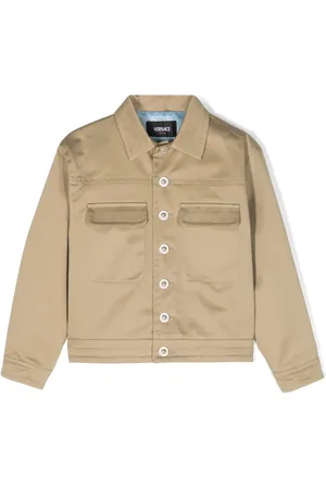 VERSACE Buttoned cotton shirt jacket