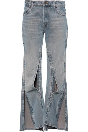 Y / PROJECT Hook and Eye low-rise flared jeans