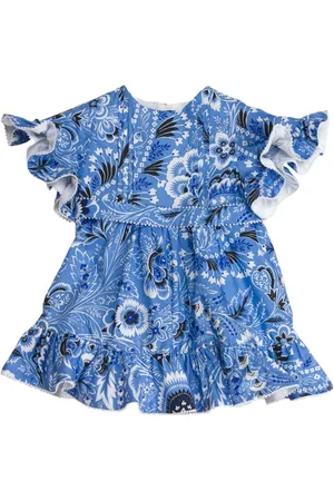 Etro Paisley-print cotton flared dress