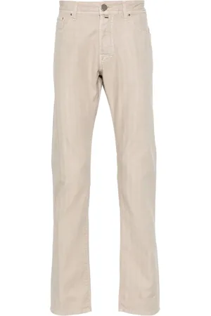 Jacob Cohen Herringbone tapered-leg trousers