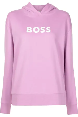 HUGO BOSS Logo-print cotton hoodie