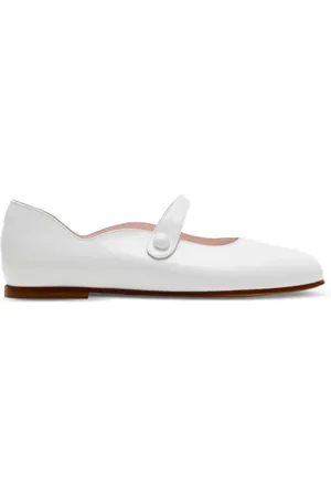 Burberry Press-stud leather ballerina shoes