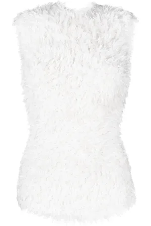 Totême Textured sleeveless silk top