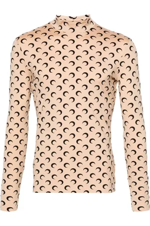 Marine Serre Crescent Moon roll-neck sweatshirt