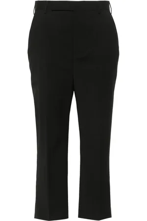 Rick Owens Pressed-creased tapered trousers