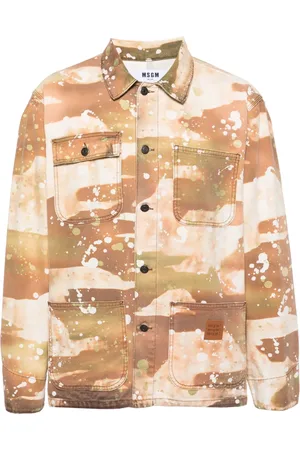Msgm Camouflage-print shirt jacket