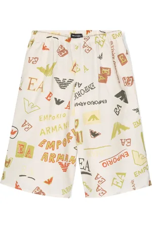 Emporio Armani Logo-print wide-leg trousers