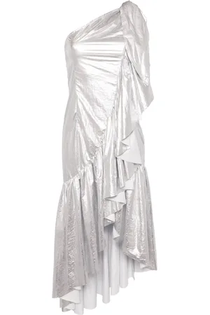 Maison Margiela Ruffled off-shoulder dress