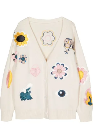 Cynthia Rowley Playful Patchwork cashmere-blend cardigan