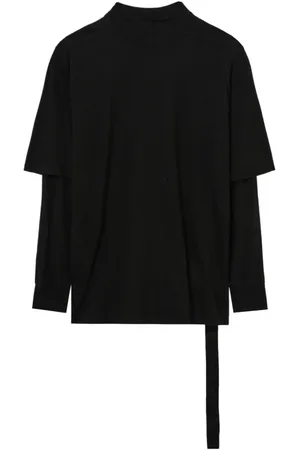 Rick Owens Double-layered cotton T-shirt
