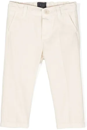 FAY Embroidered-logo trousers