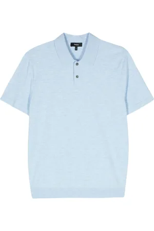 THEORY M??lange short-sleeve polo shirt