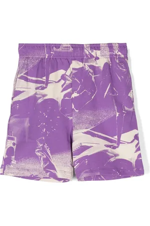 Molo Illustration-print organic-cotton shorts
