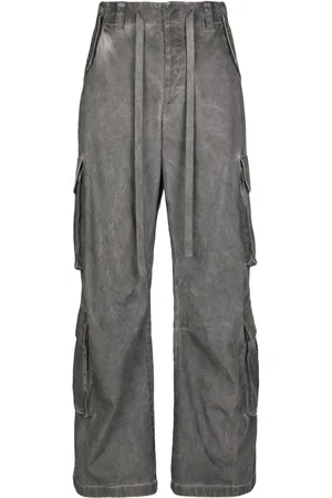 Dolce & Gabbana Acid-wash wide-leg cargo trousers