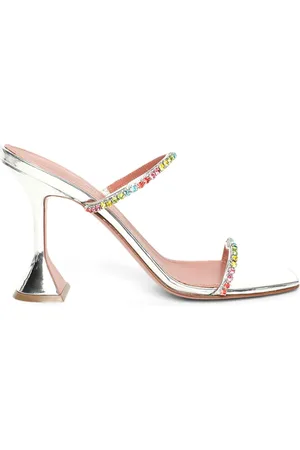 Amina Muaddi Gilda 95mm leather mules