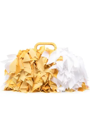 GIANLUCA CAPANNOLO Fringed colour-block tote bag