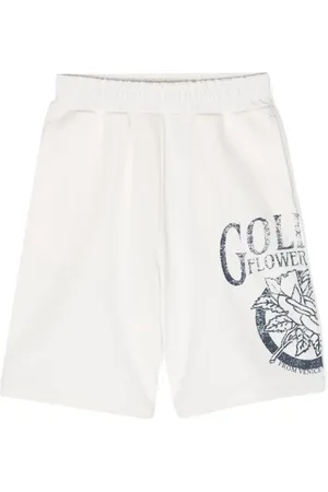 Golden Goose Mid-rise cotton track shorts