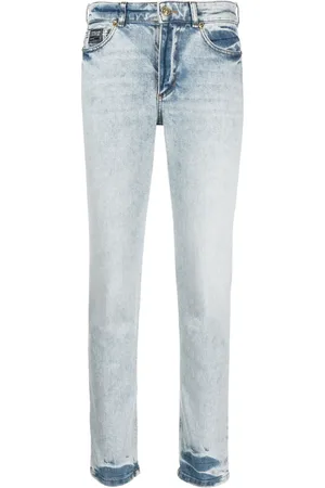 VERSACE Low-rise straight-leg jeans