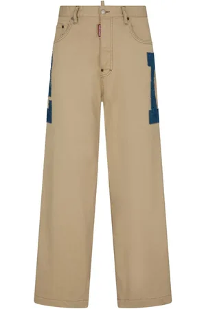 Dsquared2 Logo-appliqué straight-leg trousers
